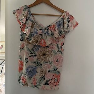 New With Tags - Ann Taylor Loft - Floral Top